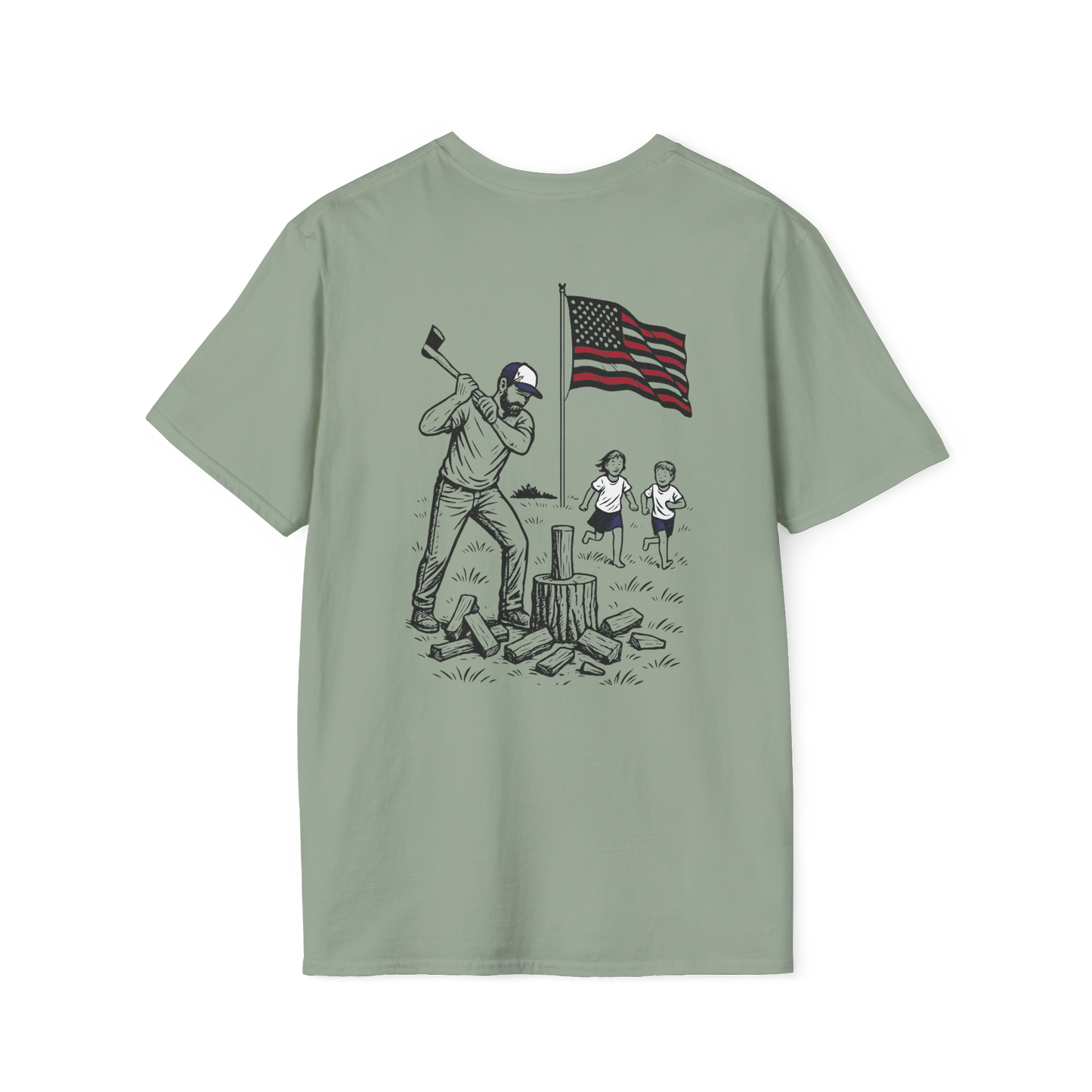 Chopping Wood w/ the Kids T-shirt