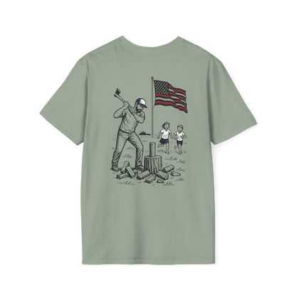 Chopping Wood w/ the Kids T-shirt