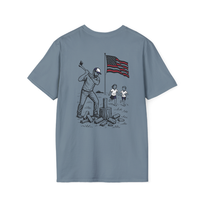 Chopping Wood w/ the Kids T-shirt