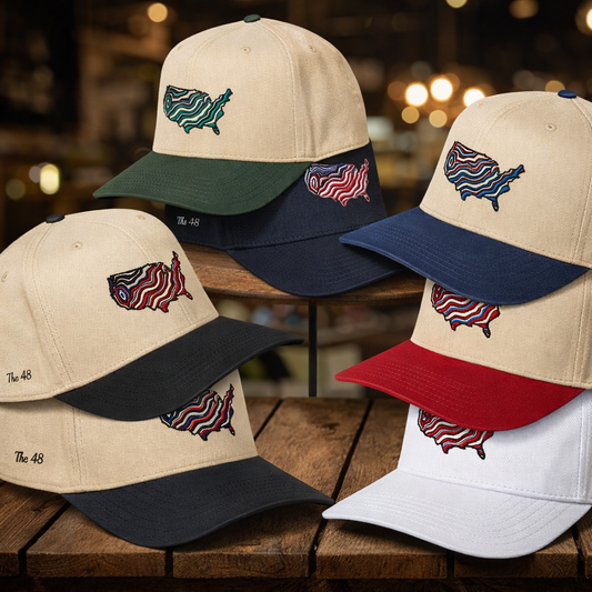 "The 48" States Embroidered Snapback Hat