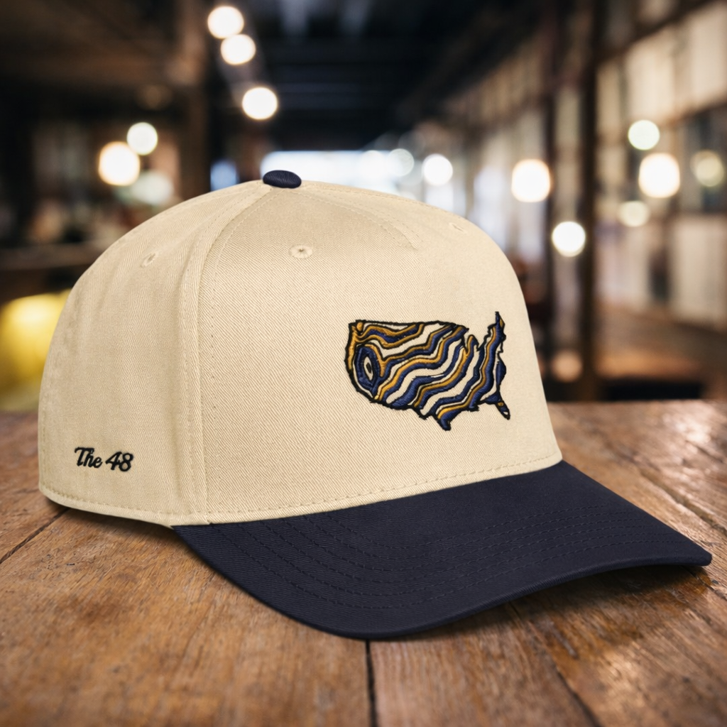 "The 48" States Embroidered Snapback Hat