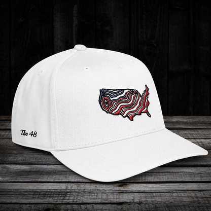 "The 48" States Embroidered Snapback Hat