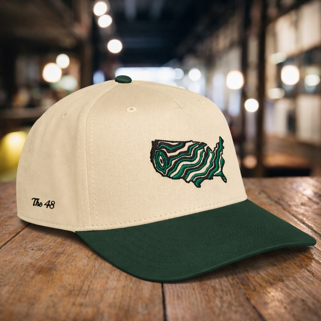 "The 48" States Embroidered Snapback Hat