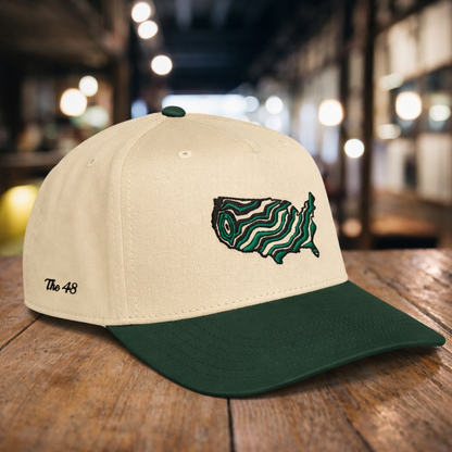 "The 48" States Embroidered Snapback Hat