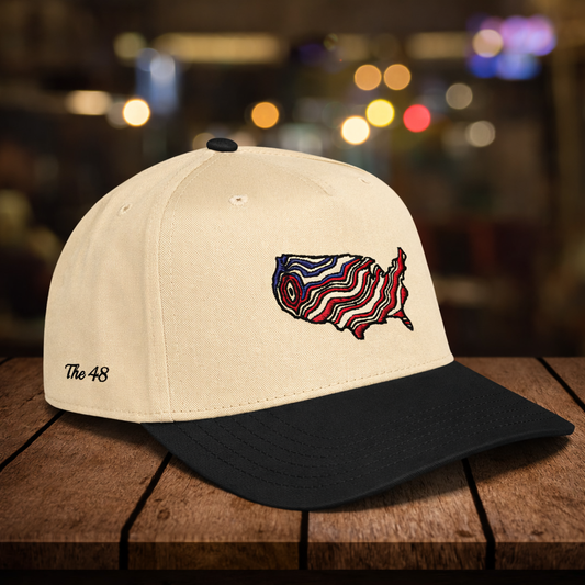 "The 48" States Embroidered Snapback Hat