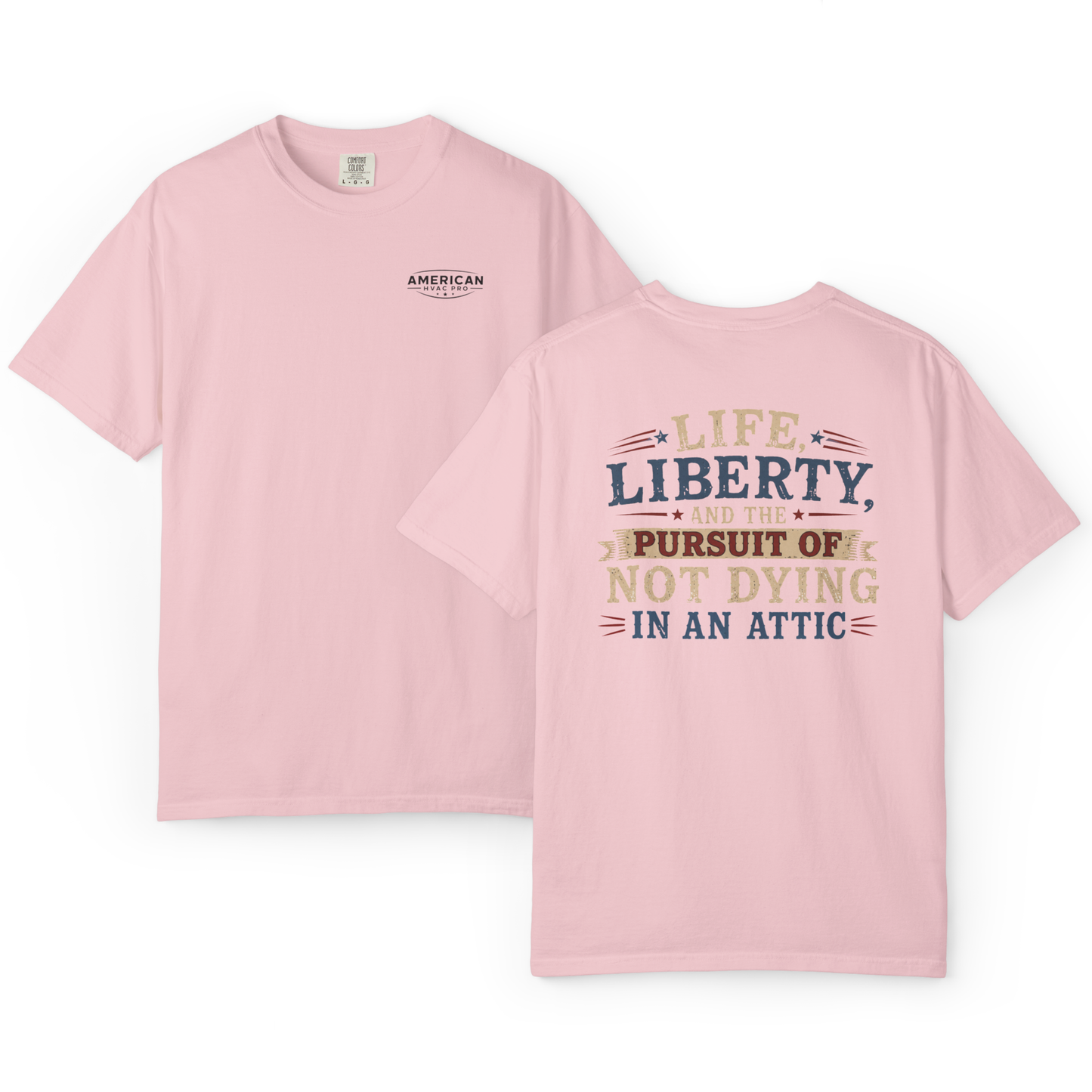 "American HVAC Pro" Funny Attic Vintage T-Shirt