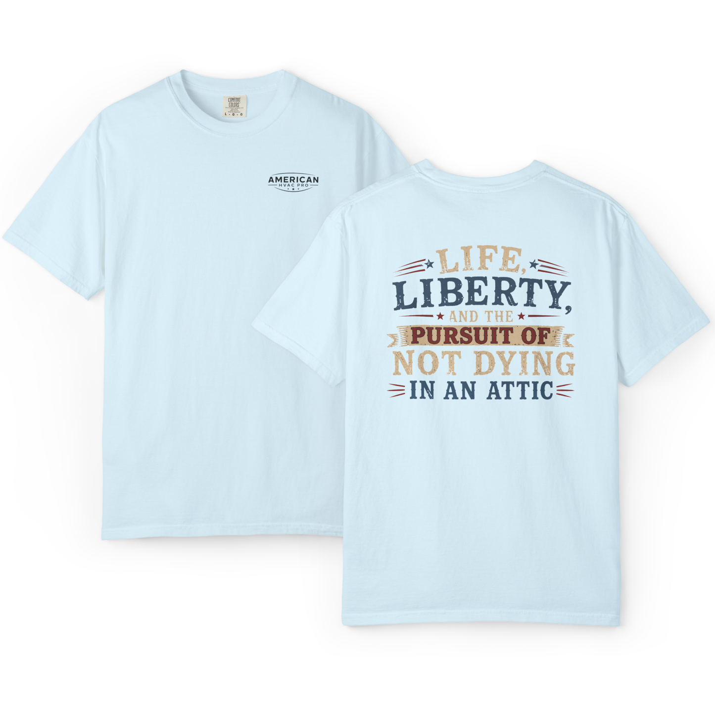 "American HVAC Pro" Funny Attic Vintage T-Shirt