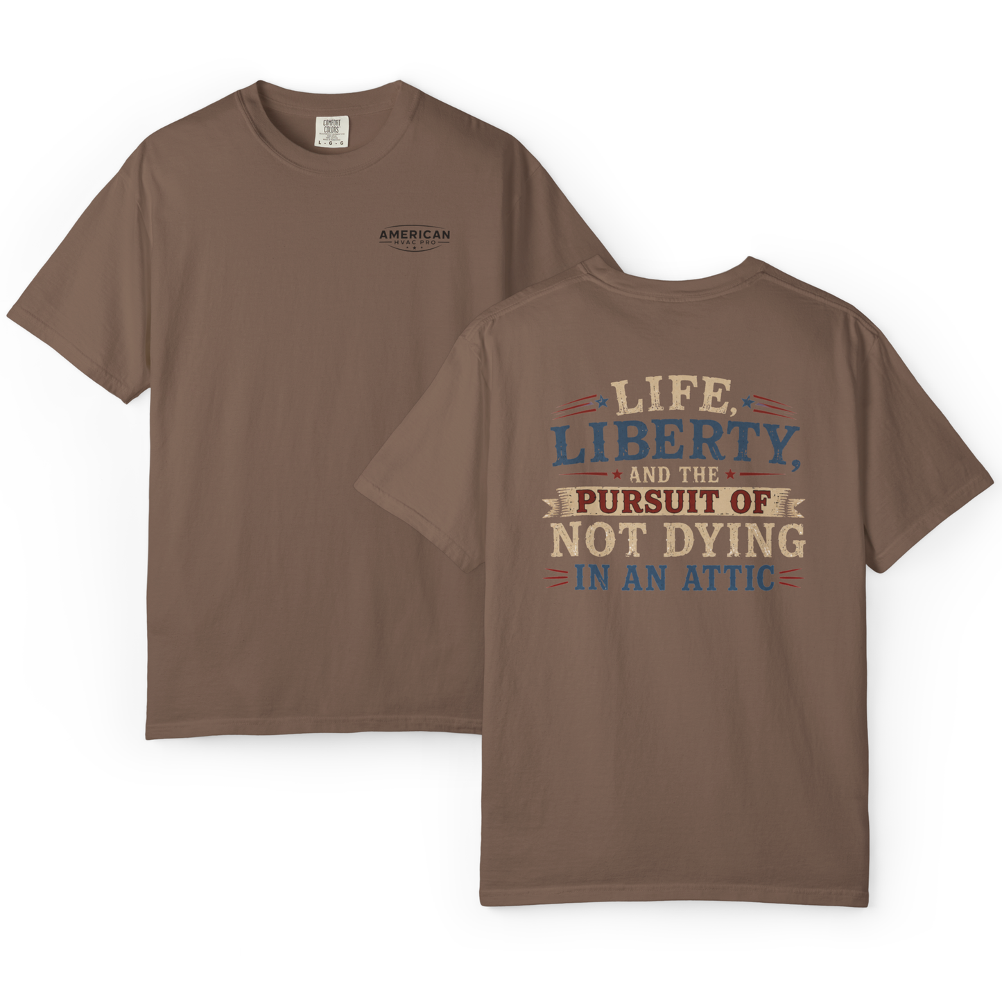 "American HVAC Pro" Funny Attic Vintage T-Shirt