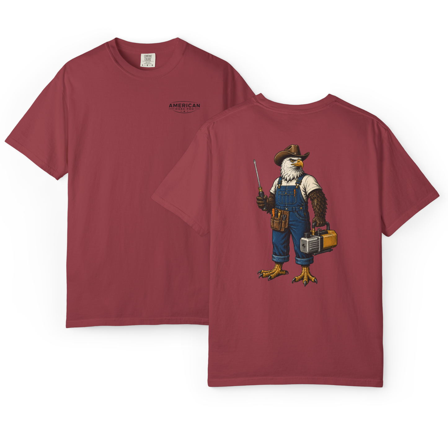 HVAC Eagle Farmer Heavyweight T-Shirt