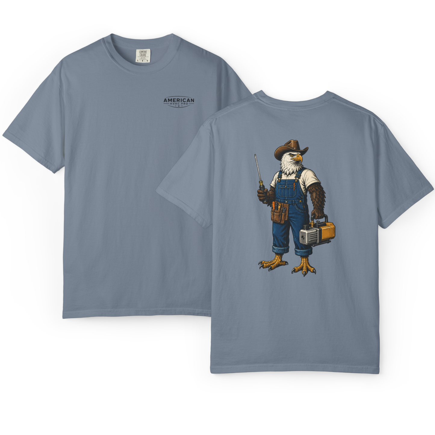 HVAC Eagle Farmer Heavyweight T-Shirt