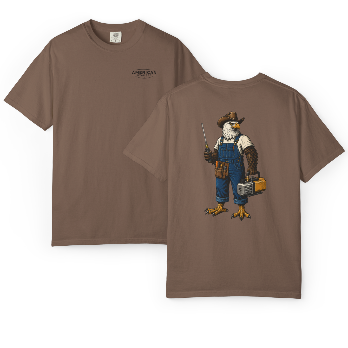 HVAC Eagle Farmer Heavyweight T-Shirt