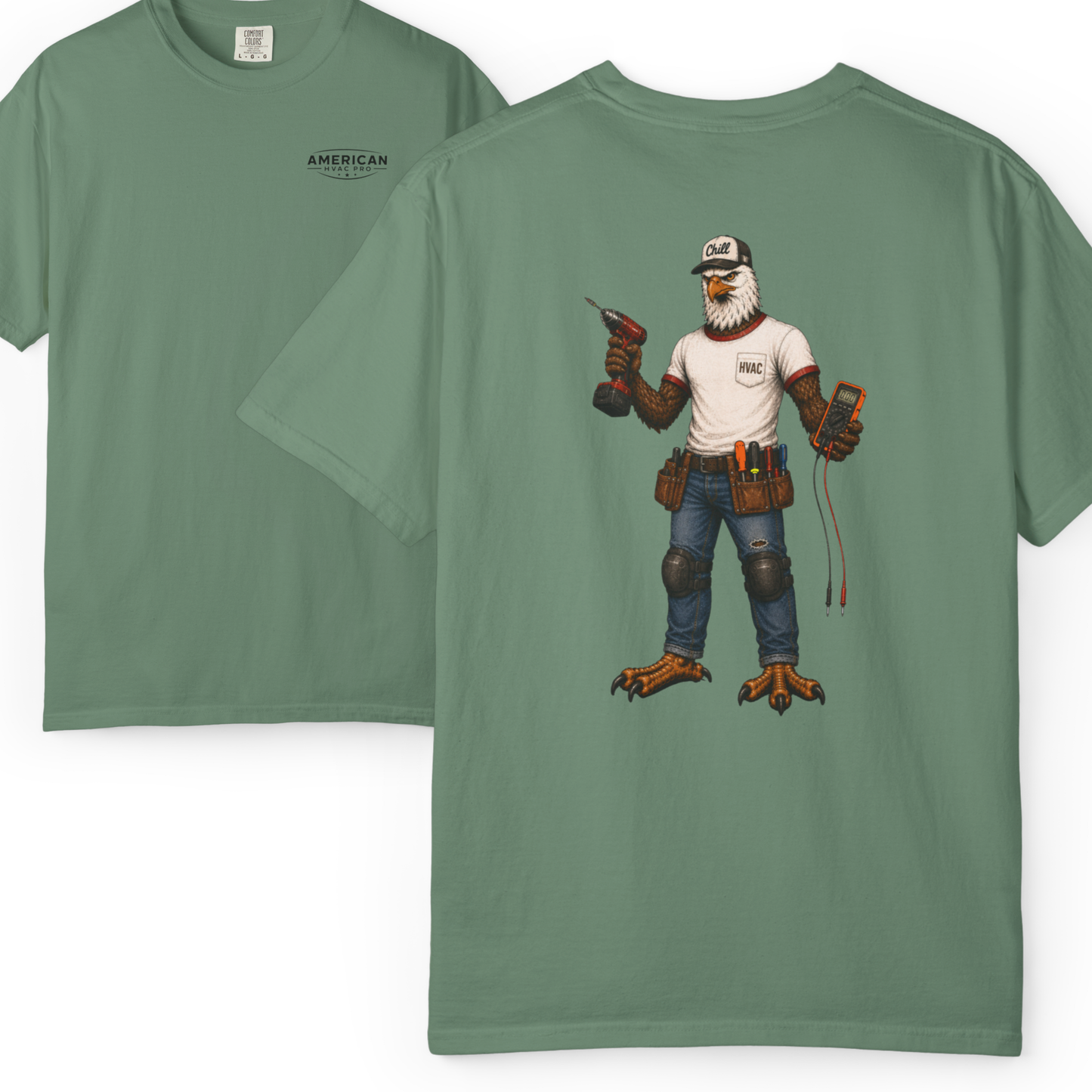 HVAC Eagle Chill Dude Heavyweight T-Shirt