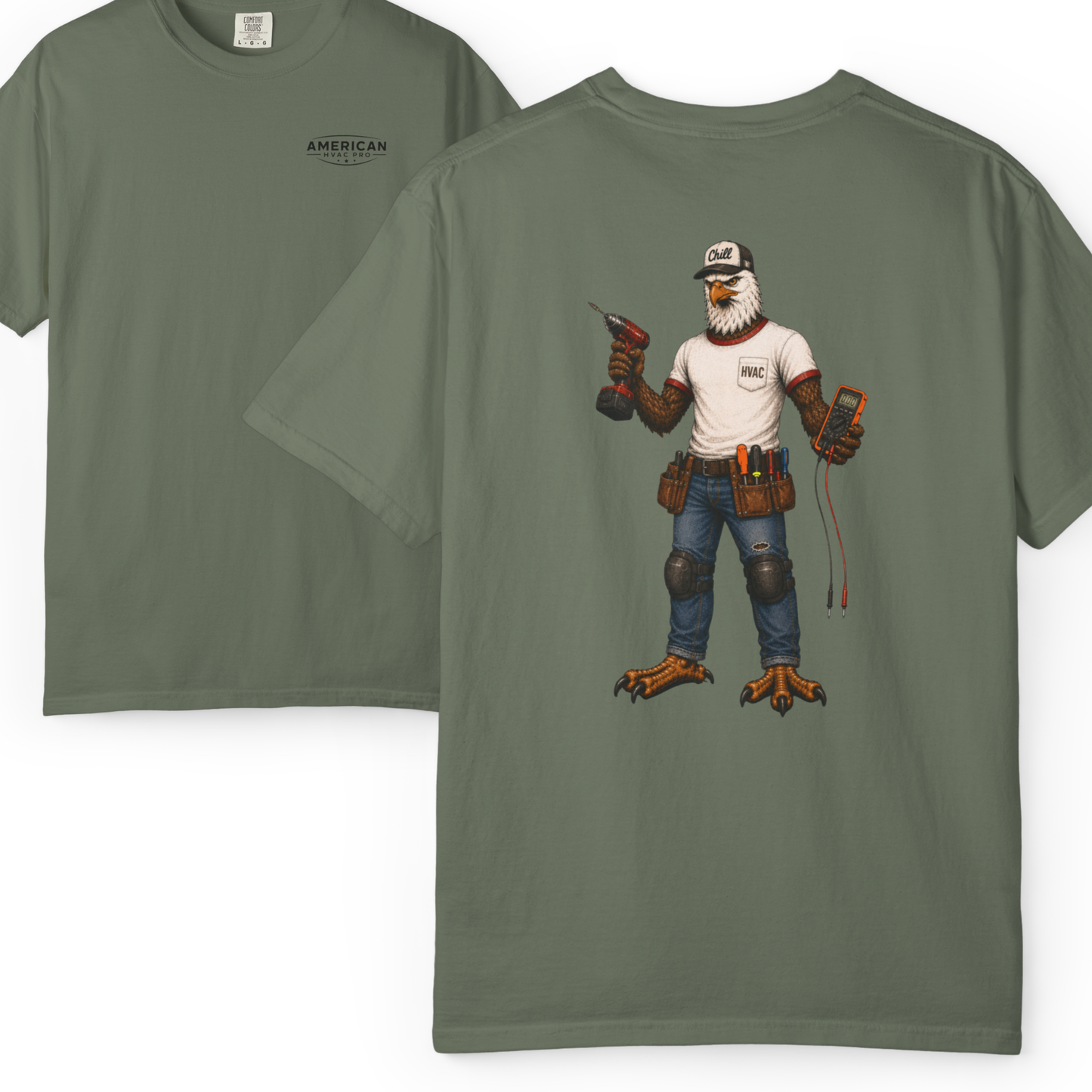 HVAC Eagle Chill Dude Heavyweight T-Shirt