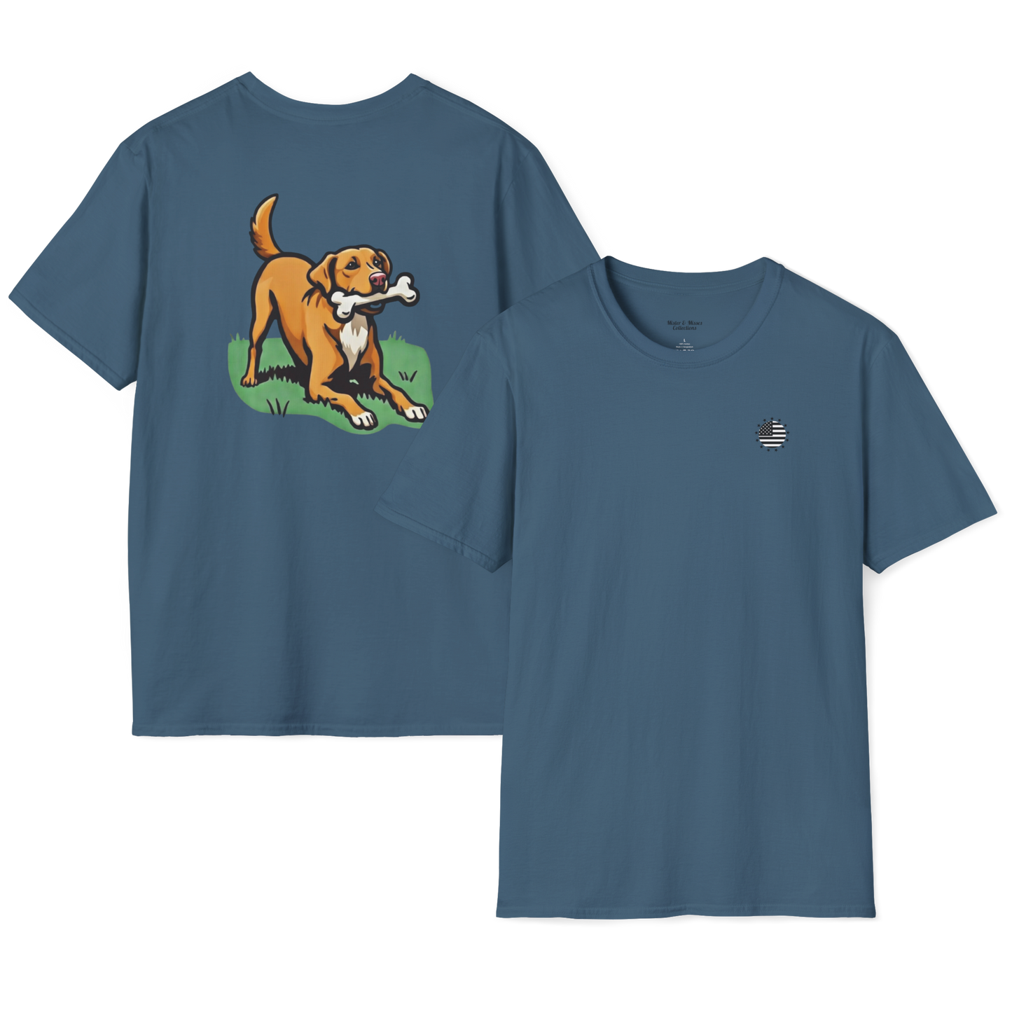Playful Dog Print T-Shirt
