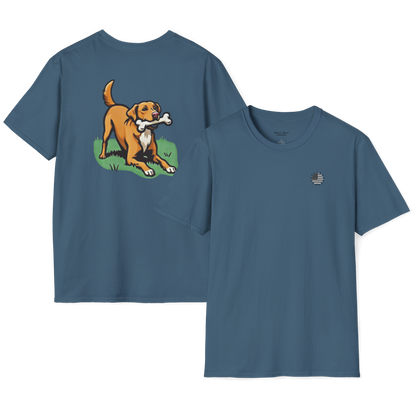 Playful Dog Print T-Shirt