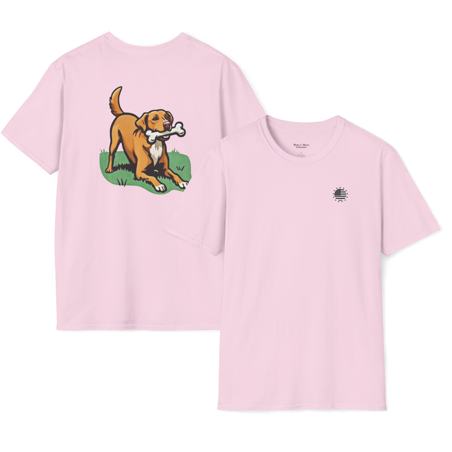 Playful Dog Print T-Shirt