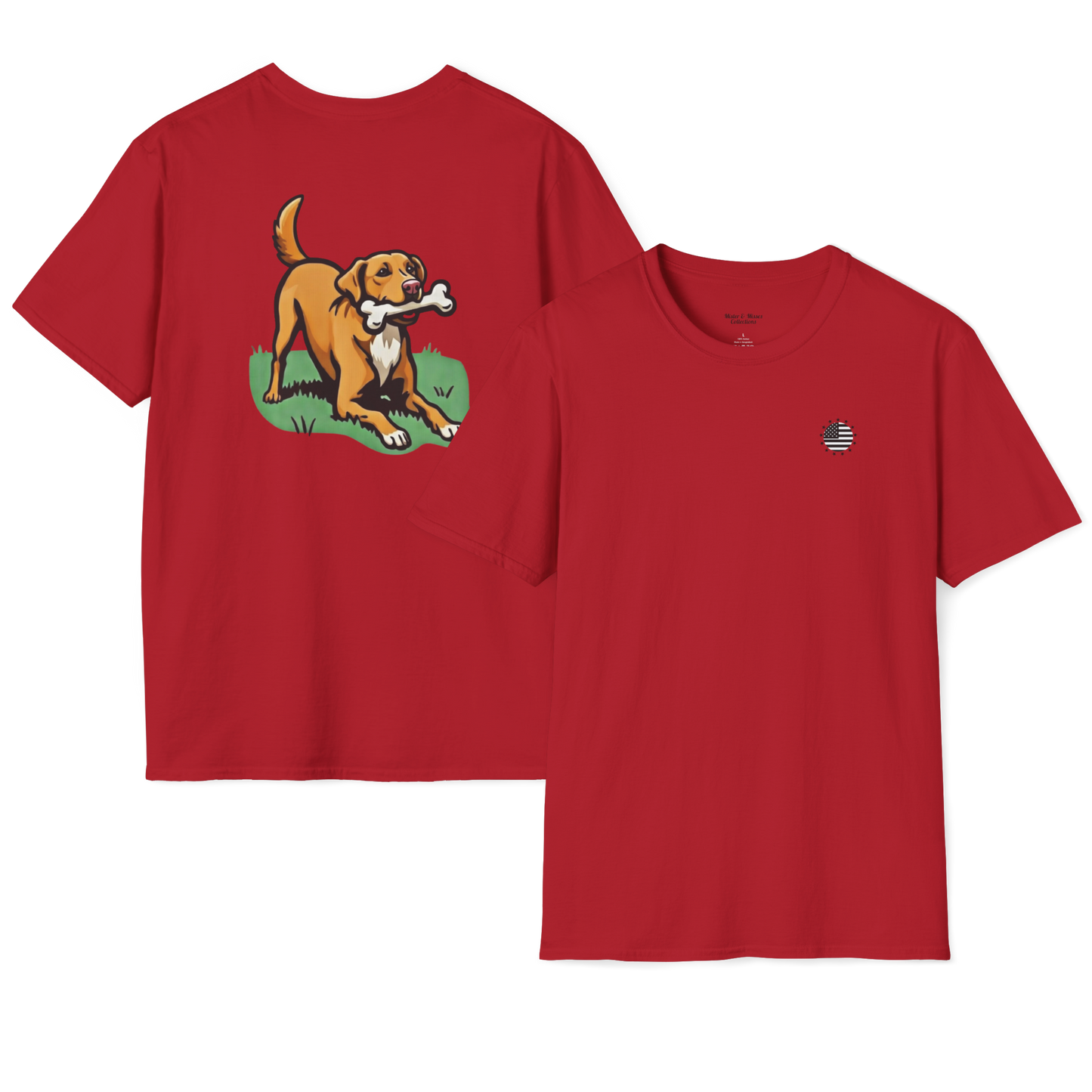 Playful Dog Print T-Shirt