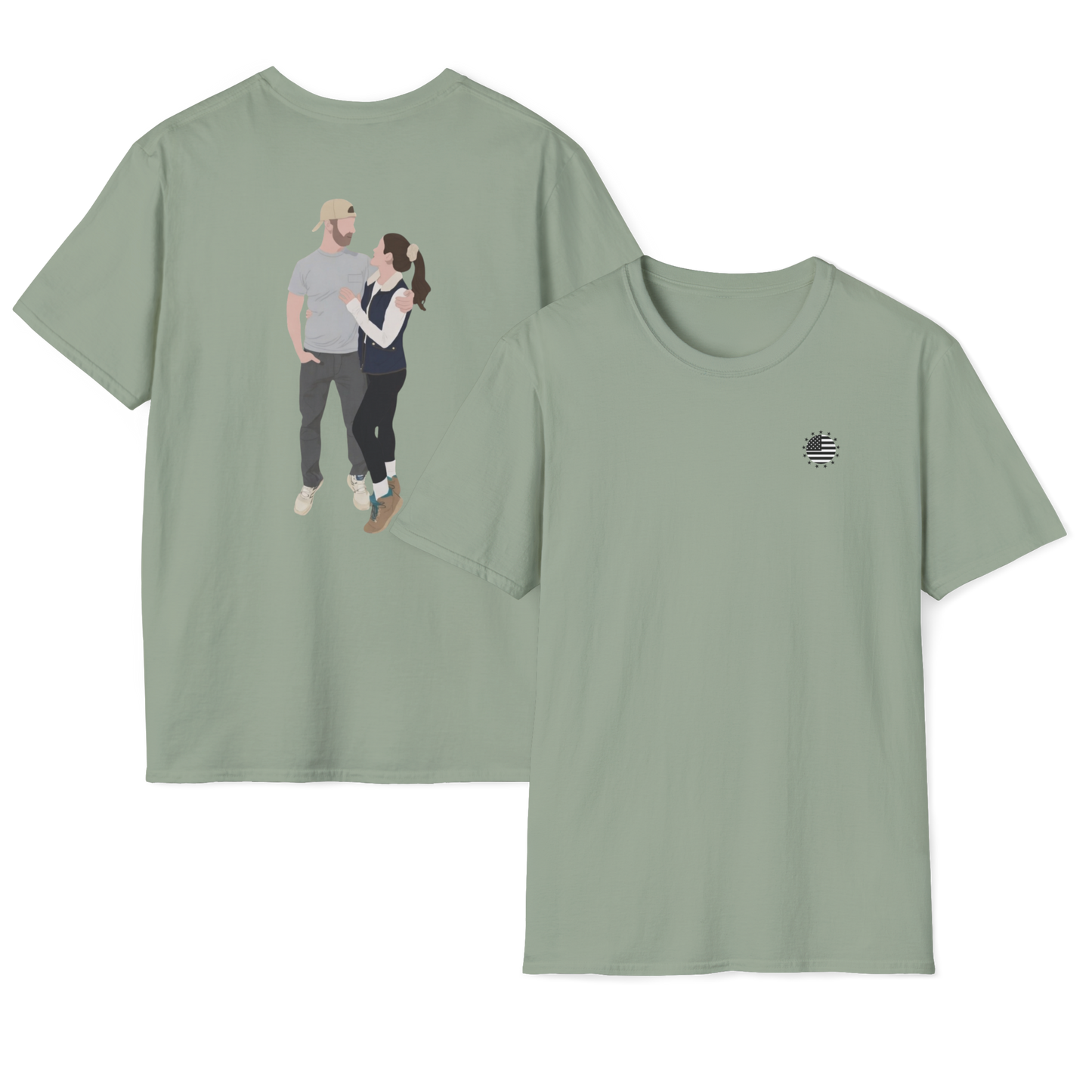 Classic American Couple T-Shirt