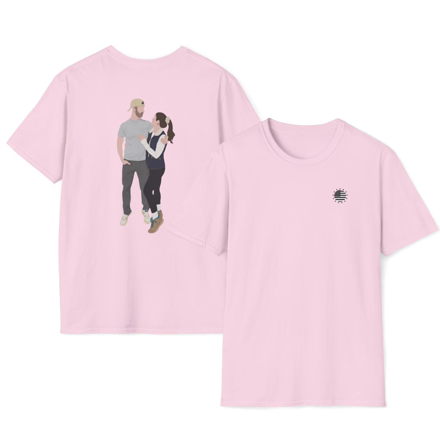 Classic American Couple T-Shirt