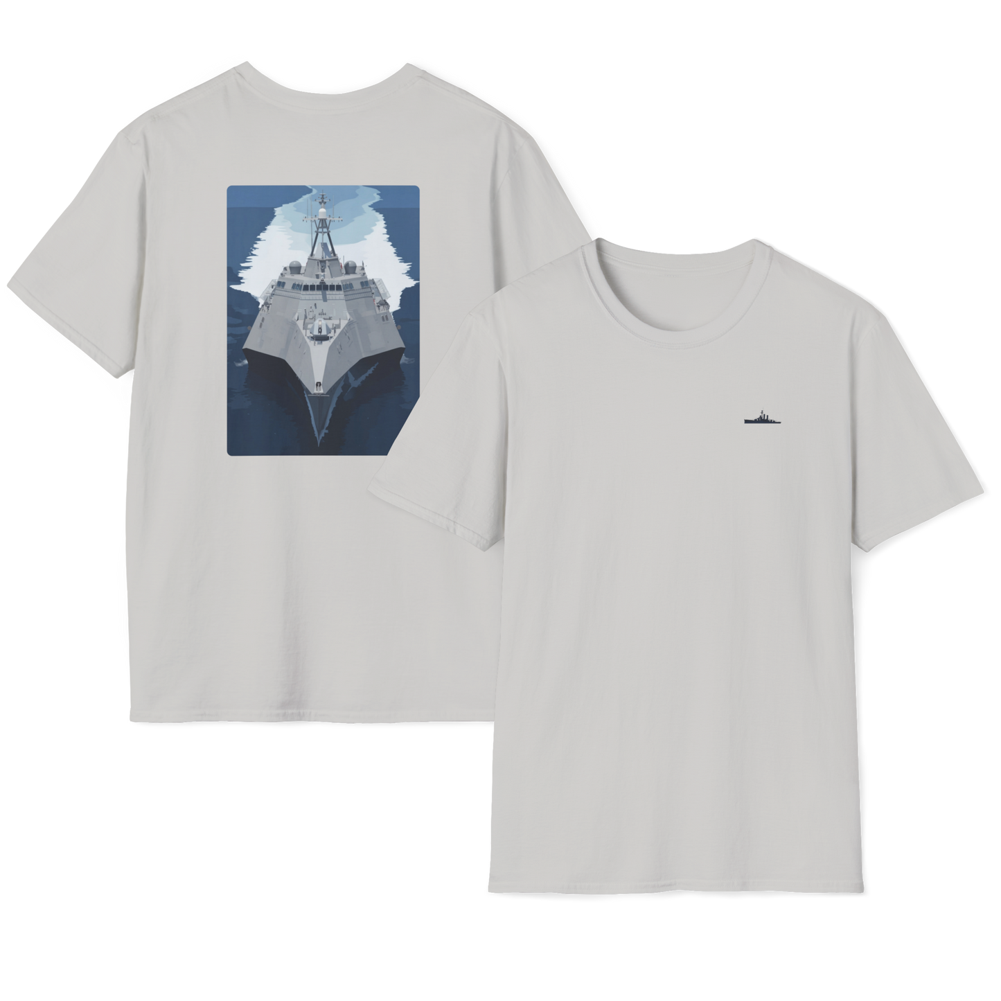 USS Oakland Modern Print T-Shirt