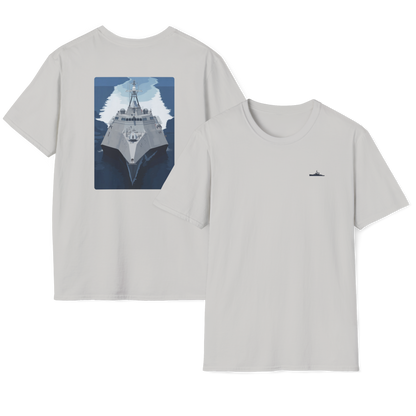 USS Oakland Modern Print T-Shirt