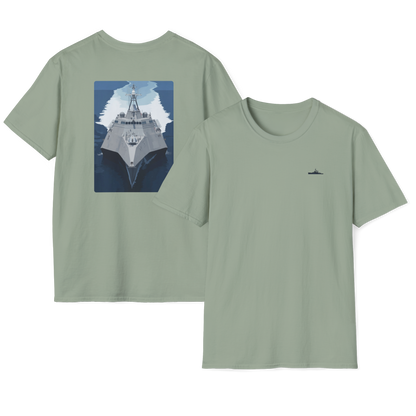 USS Oakland Modern Print T-Shirt