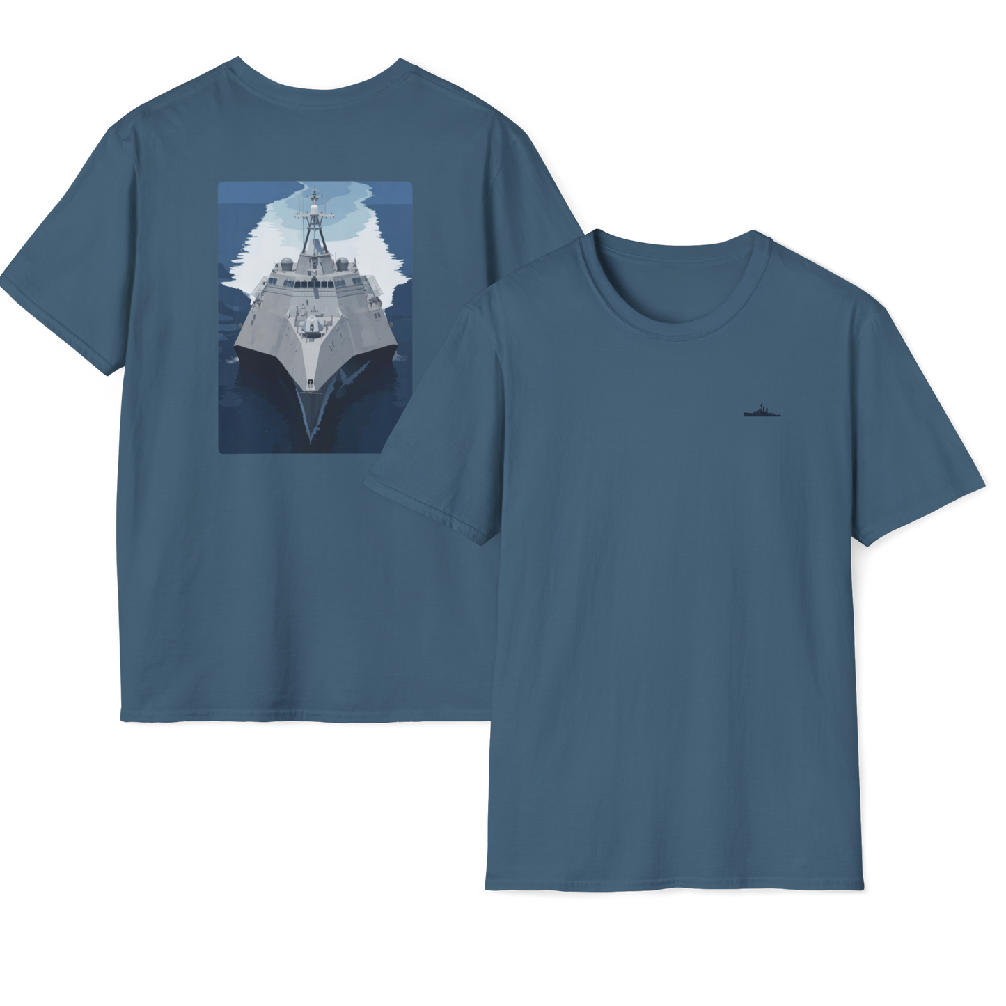 USS Oakland Modern Print T-Shirt