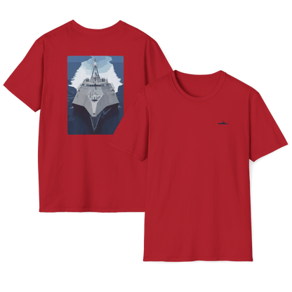 USS Oakland Modern Print T-Shirt