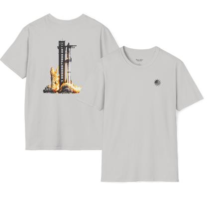 Starship Launch Modern Print T-shirt