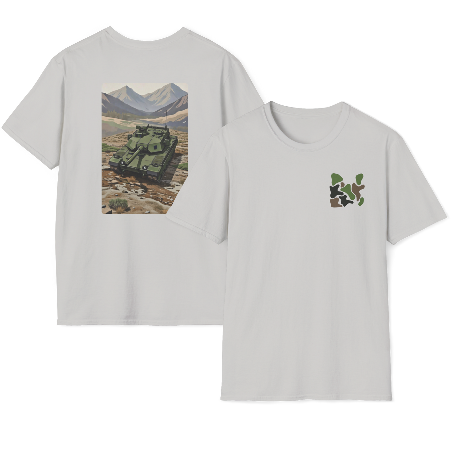 M1E3 Abrams Tank Modern Print T-Shirt