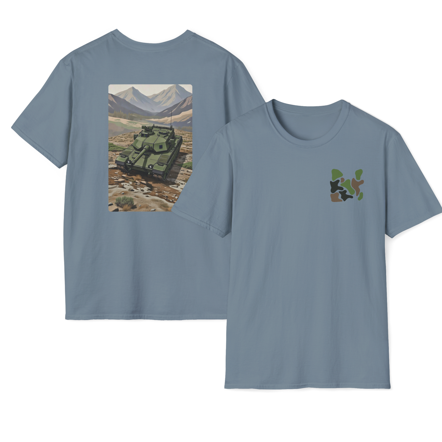 M1E3 Abrams Tank Modern Print T-Shirt