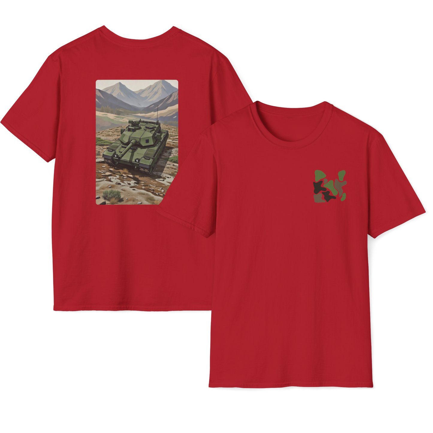 M1E3 Abrams Tank Modern Print T-Shirt