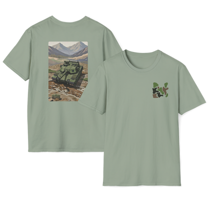 M1E3 Abrams Tank Modern Print T-Shirt