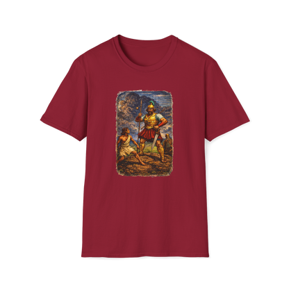 David & Goliath 2 Full Color Linocut T-Shirt