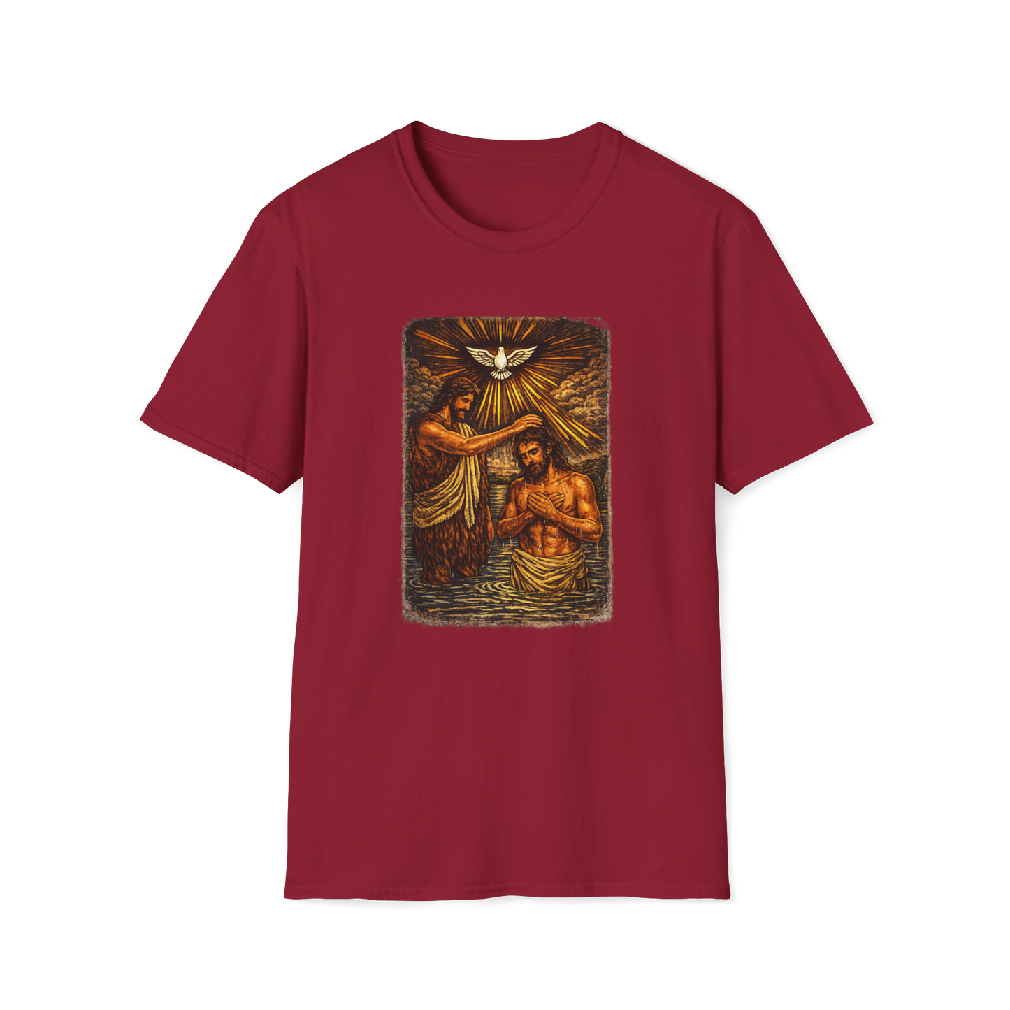 On the Jordan Full Color Linocut T-Shirt