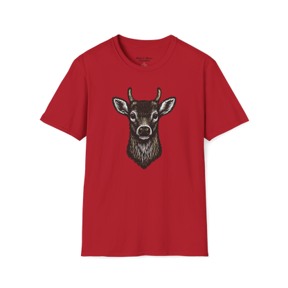 Vintage Deer Head Buck - T-Shirt