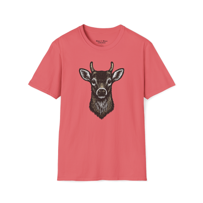 Vintage Deer Head Buck - T-Shirt