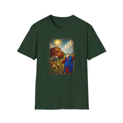 Noah's Ark Full Color Linocut T-Shirt