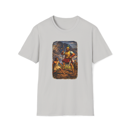 David & Goliath 2 Full Color Linocut T-Shirt