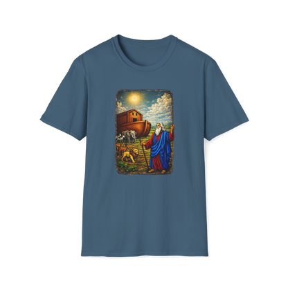 Noah's Ark Full Color Linocut T-Shirt