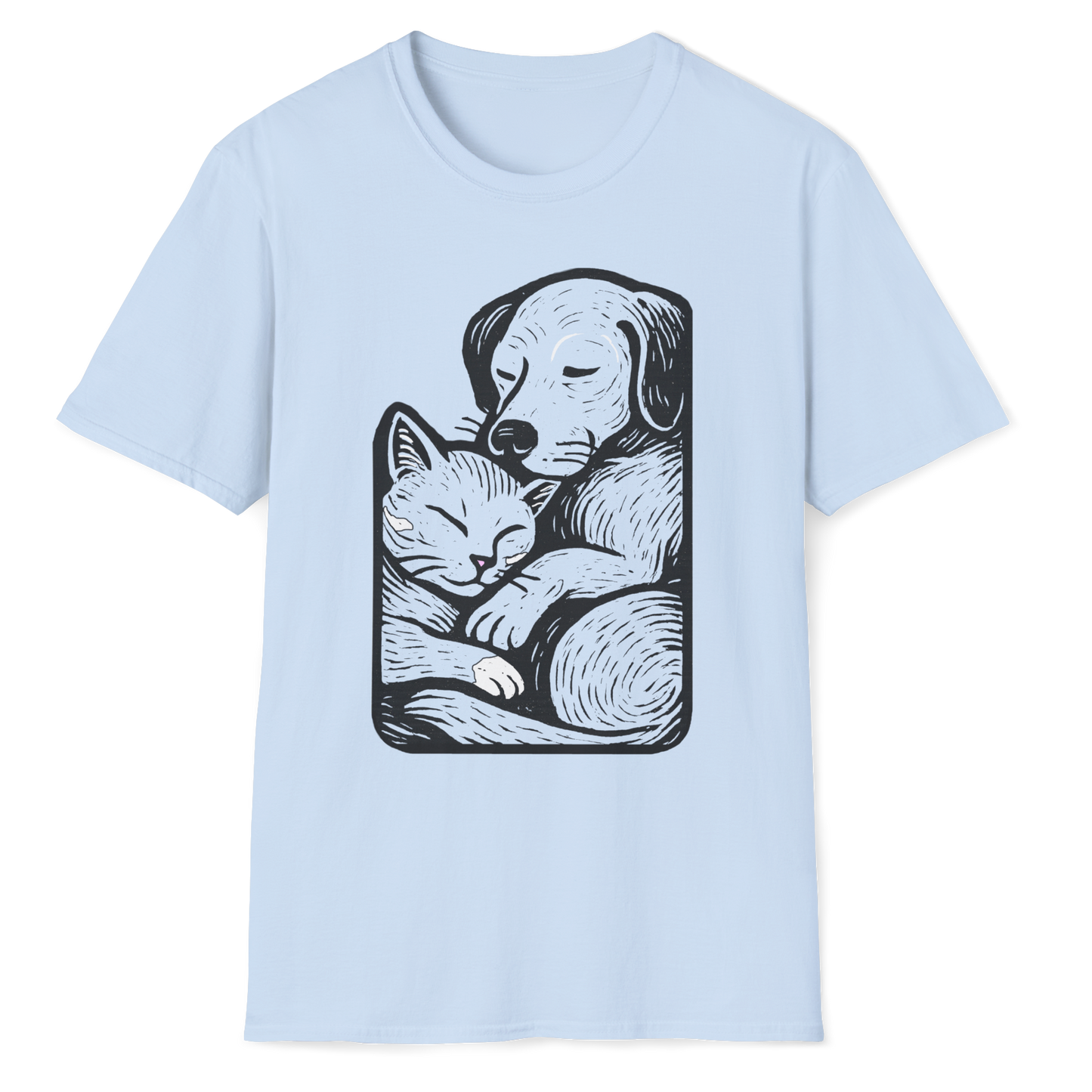 Cat & Dog Buddies T-Shirt