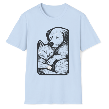 Cat & Dog Buddies T-Shirt