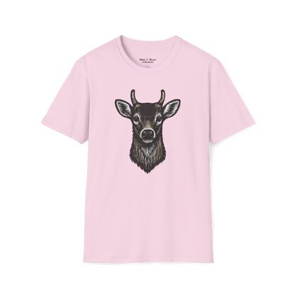 Vintage Deer Head Buck - T-Shirt