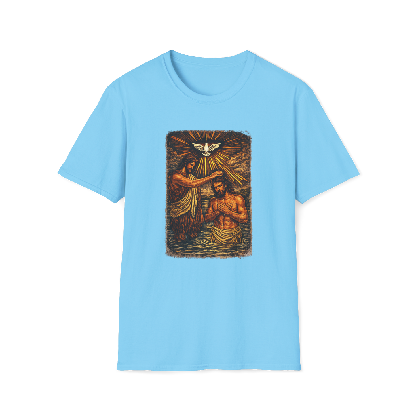 On the Jordan Full Color Linocut T-Shirt
