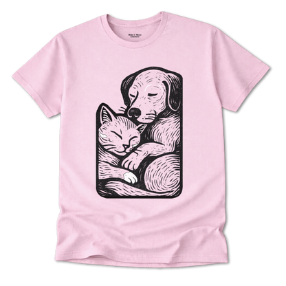 Cat & Dog Buddies T-Shirt