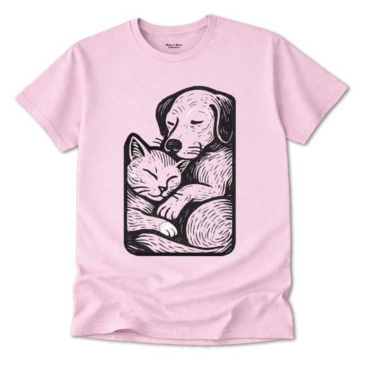 Cat & Dog Buddies T-Shirt