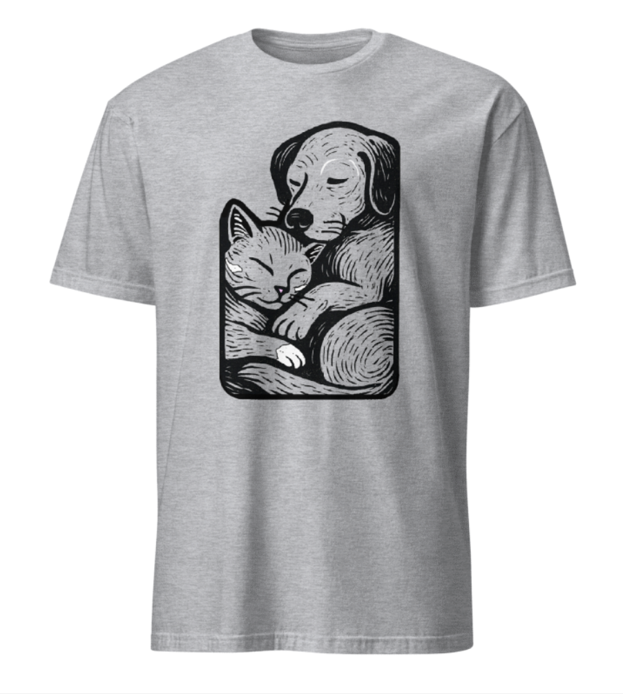 Cat & Dog Buddies T-Shirt