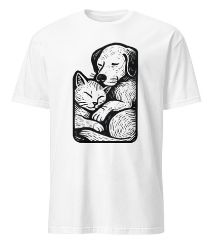Cat & Dog Buddies T-Shirt