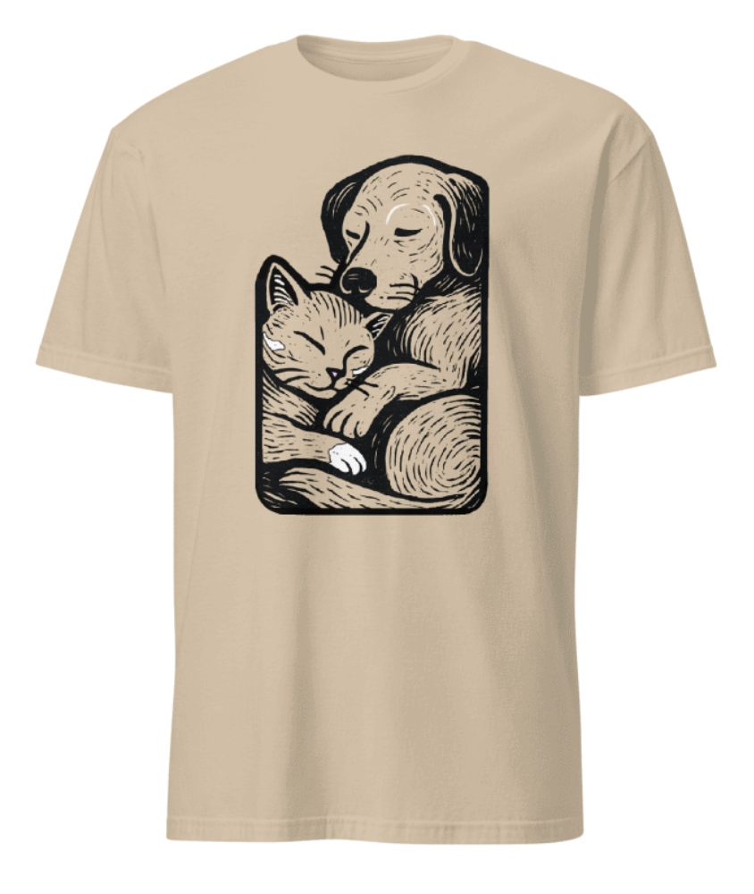 Cat & Dog Buddies T-Shirt