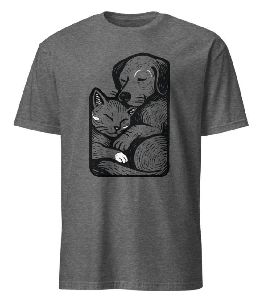 Cat & Dog Buddies T-Shirt